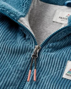 Fleece|Fleece|Passenger Awaken Recycled Deep-Pile Sherpa Fleece - Washed Blue WashedBlue