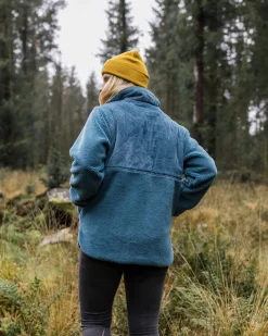 Fleece|Fleece|Passenger Awaken Recycled Deep-Pile Sherpa Fleece - Washed Blue WashedBlue