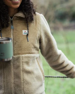 Fleece|Fleece|Passenger Awaken Recycled Deep-Pile Sherpa Fleece - Feather/Biscuit Feather/Biscuit