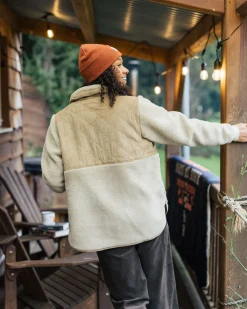 Fleece|Fleece|Passenger Awaken Recycled Deep-Pile Sherpa Fleece - Feather/Biscuit Feather/Biscuit