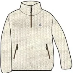 Tops|Fleece|Passenger Ayla Recycled Micro Polartec Fleece - Vintage White VintageWhite