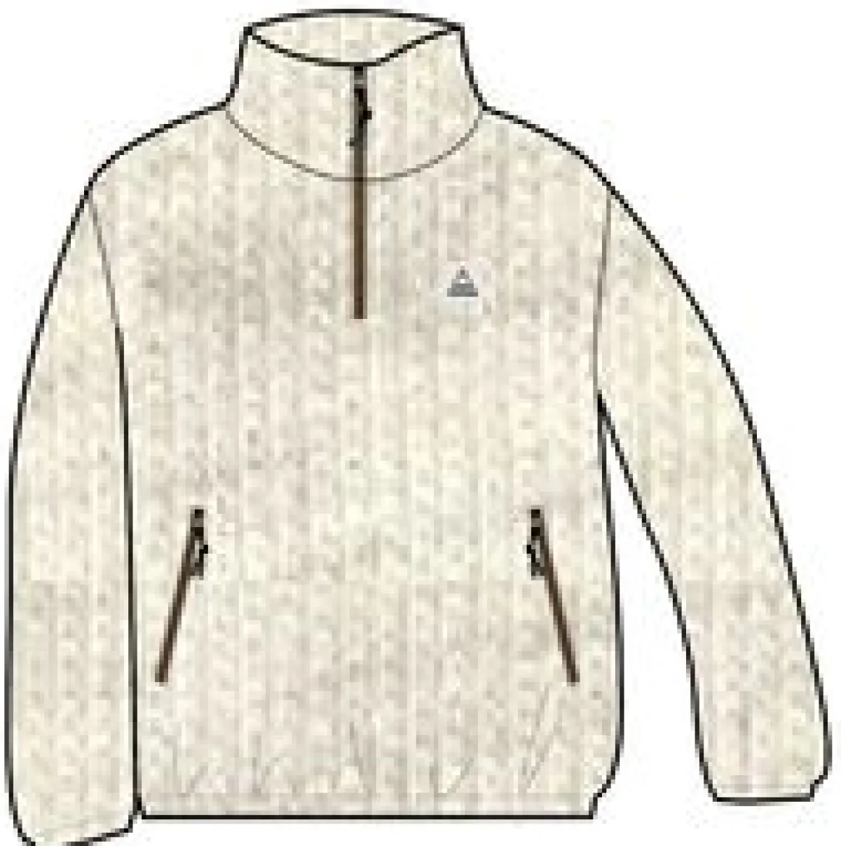 Tops|Fleece|Passenger Ayla Recycled Micro Polartec Fleece - Vintage White VintageWhite