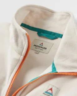 Tops|Fleece|Passenger Ayla Recycled Micro Polartec Fleece - Vintage White VintageWhite