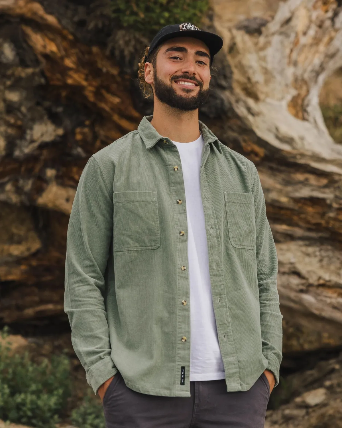 Shirts|Shirts|Passenger Backcountry Cord Long Sleeve Shirt - Pistachio