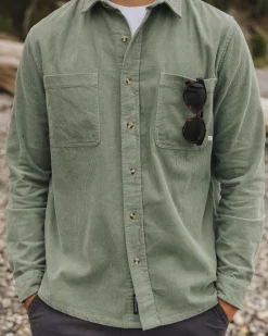 Shirts|Shirts|Passenger Backcountry Cord Long Sleeve Shirt - Pistachio