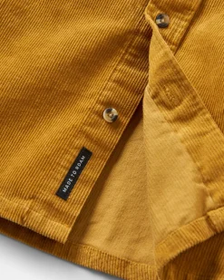 Shirts|Shirts|Passenger Backcountry Cord Long Sleeve Shirt - Mustard Gold MustardGold
