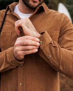 Shirts|Shirts|Passenger Backcountry Cord Long Sleeve Shirt - Toffee