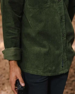 Shirts|Shirts|Passenger Backcountry Corduroy Long Sleeve Shirt - Fir Tree FirTree
