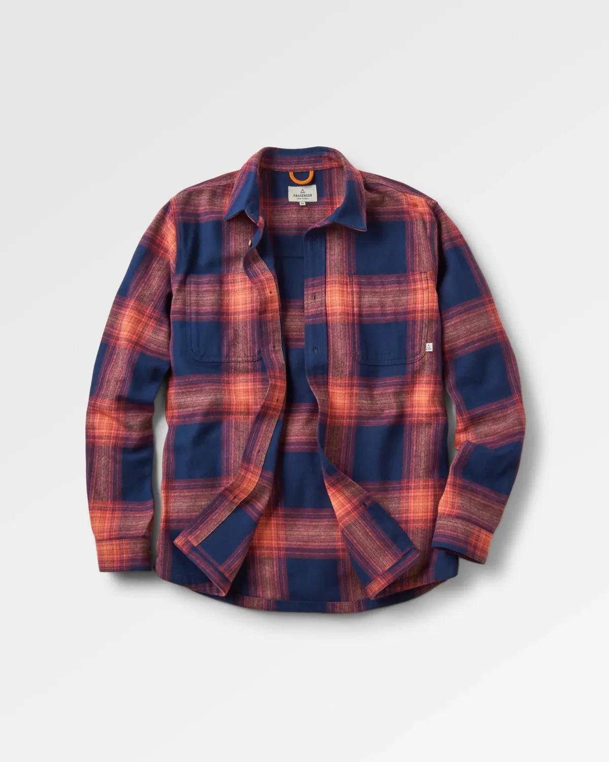 Shirts|Passenger Backcountry Long Sleeve Check Shirt - Rich Navy/ Red Ochre Check RichNavy/RedOchreCheck