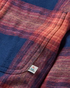 Shirts|Passenger Backcountry Long Sleeve Check Shirt - Rich Navy/ Red Ochre Check RichNavy/RedOchreCheck