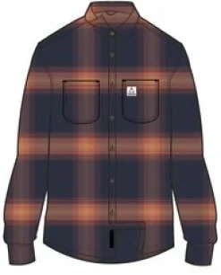 Shirts|Passenger Backcountry Long Sleeve Check Shirt - Rich Navy/ Red Ochre Check RichNavy/RedOchreCheck