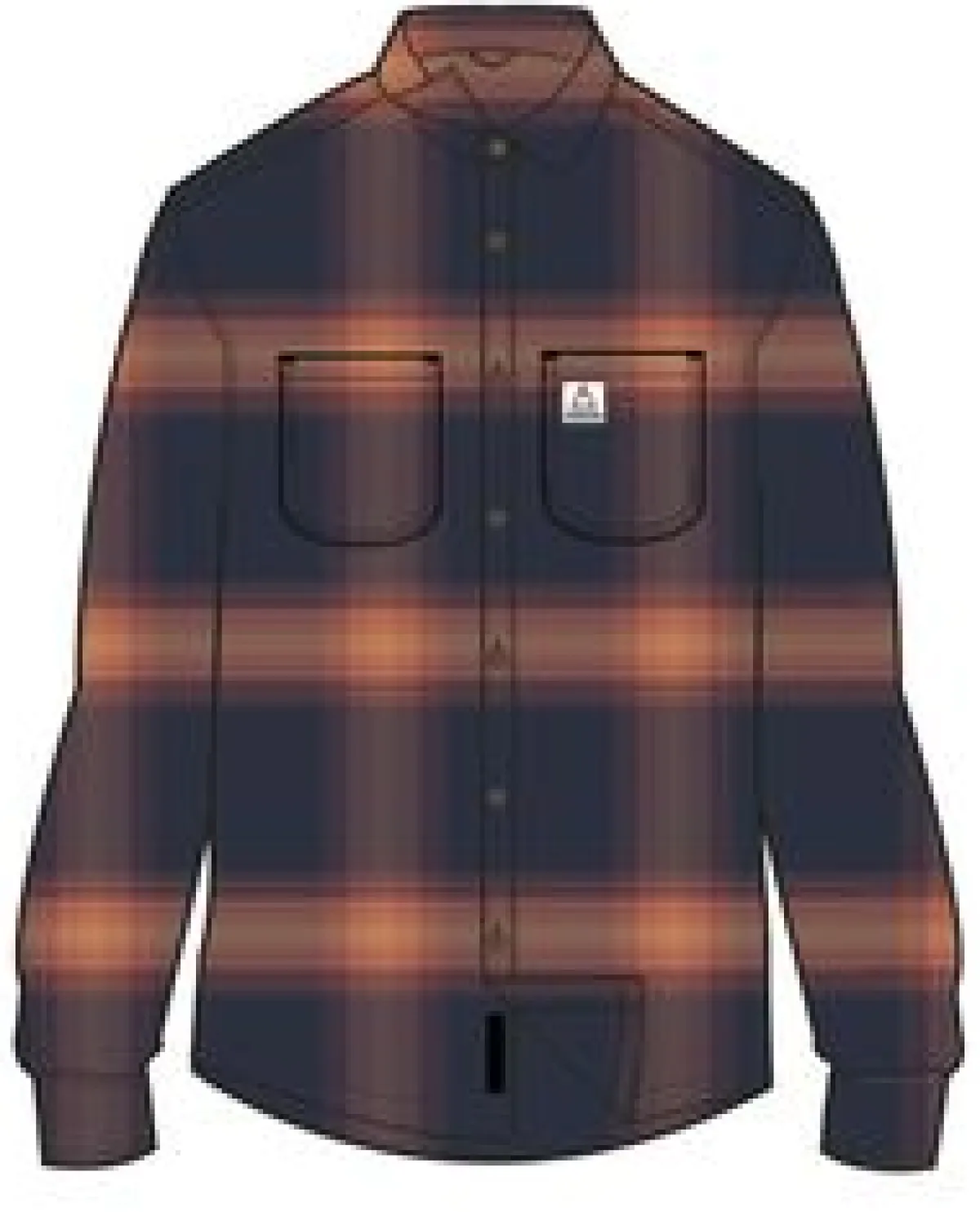 Shirts|Passenger Backcountry Long Sleeve Check Shirt - Rich Navy/ Red Ochre Check RichNavy/RedOchreCheck