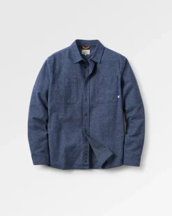 Shirts|Passenger Backcountry Long Sleeve Flannel Shirt - Rich Navy/Birch RichNavy/Birch