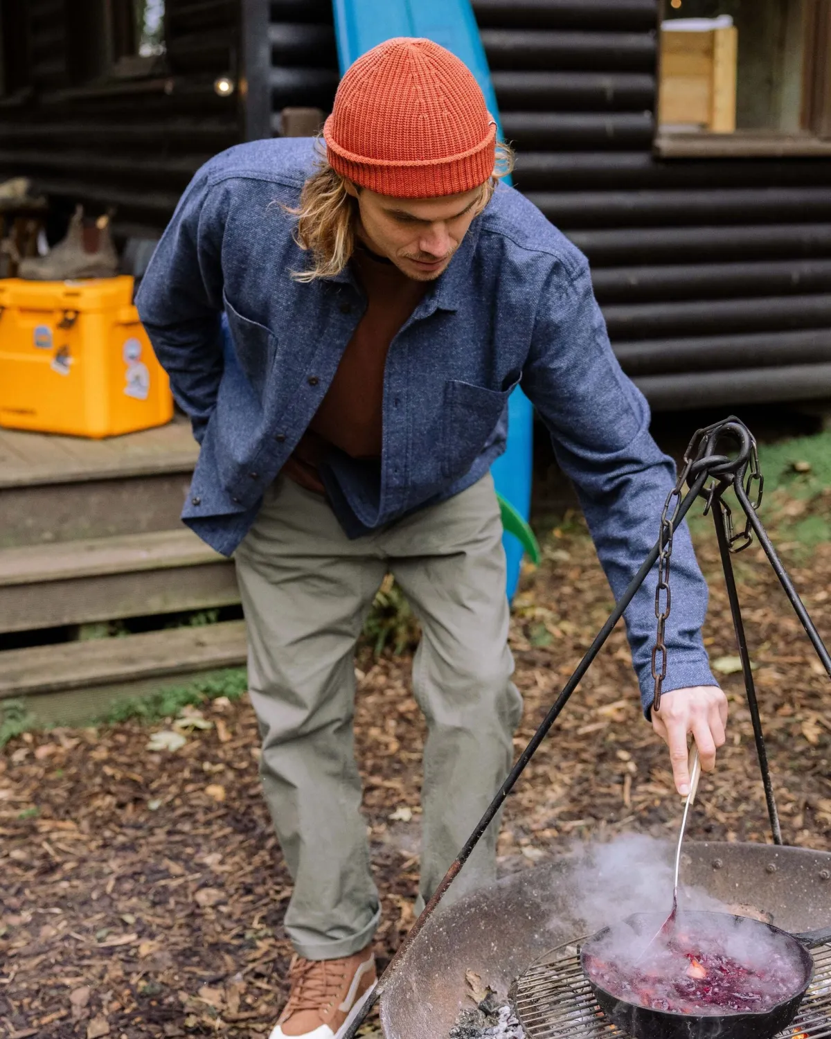 Shirts|Passenger Backcountry Long Sleeve Flannel Shirt - Rich Navy/Birch RichNavy/Birch