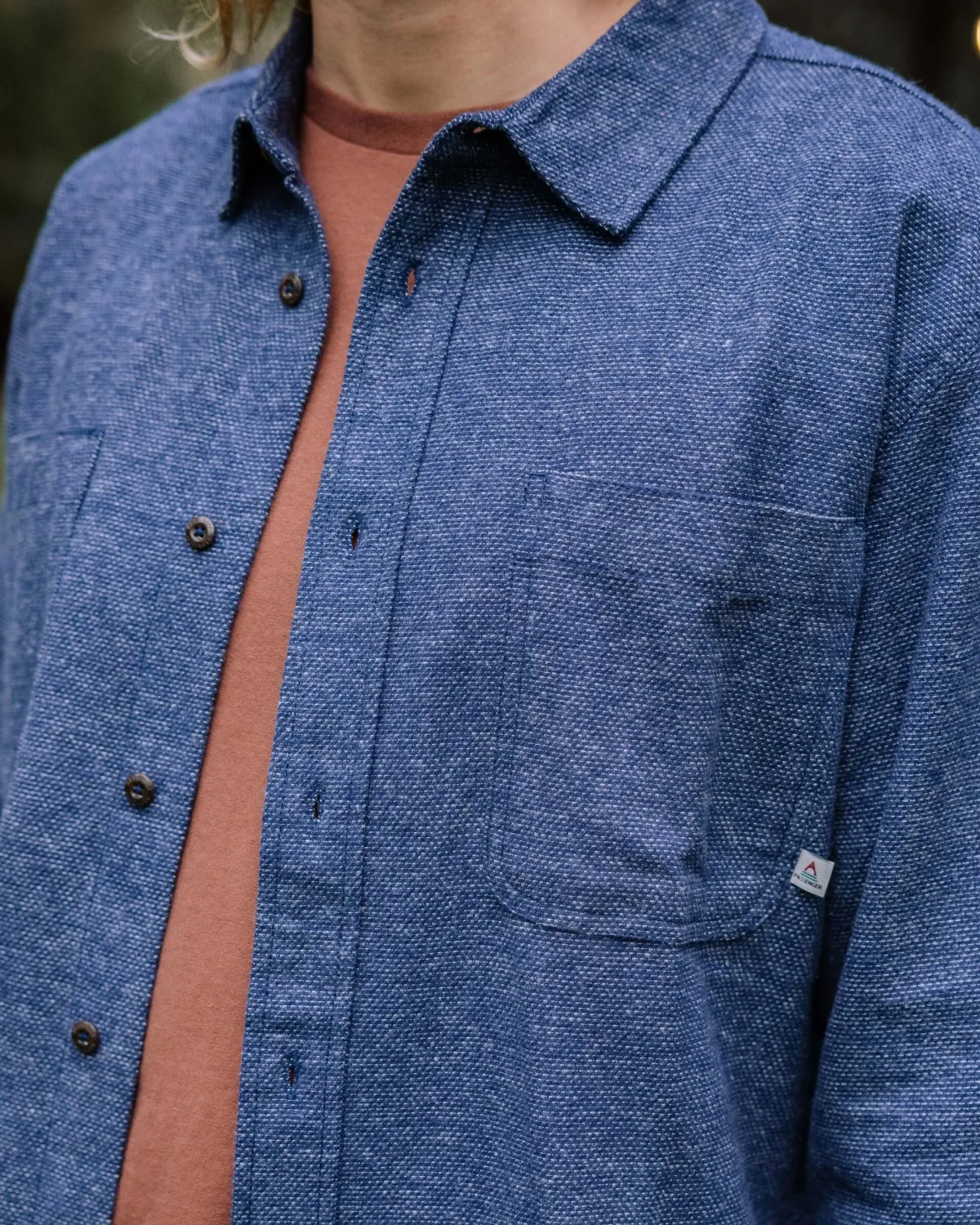 Shirts|Passenger Backcountry Long Sleeve Flannel Shirt - Rich Navy/Birch RichNavy/Birch