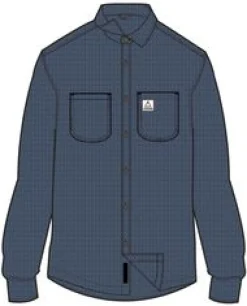Shirts|Passenger Backcountry Long Sleeve Flannel Shirt - Rich Navy/Birch RichNavy/Birch