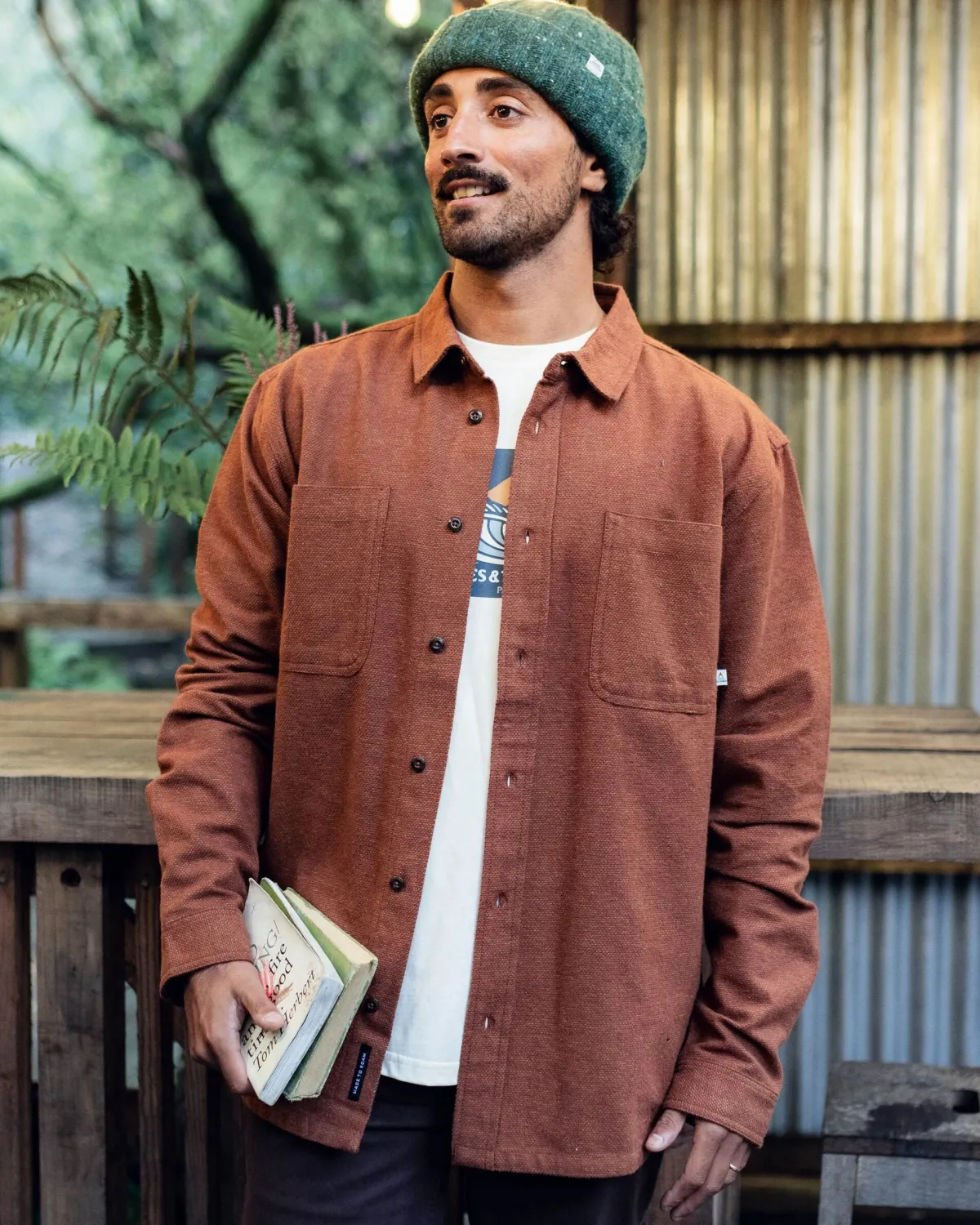 Shirts|Passenger Backcountry Long Sleeve Flannel Shirt - Cappuccino/Dusty Ochre Cappuccino/DustyOchre