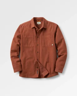 Shirts|Passenger Backcountry Long Sleeve Flannel Shirt - Cappuccino/Dusty Ochre Cappuccino/DustyOchre
