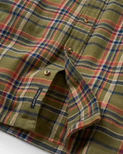 Shirts|Passenger Backcountry Long Sleeve Shirt - Khaki Green Check KhakiGreenCheck