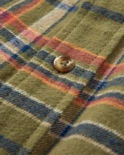 Shirts|Passenger Backcountry Long Sleeve Shirt - Khaki Green Check KhakiGreenCheck