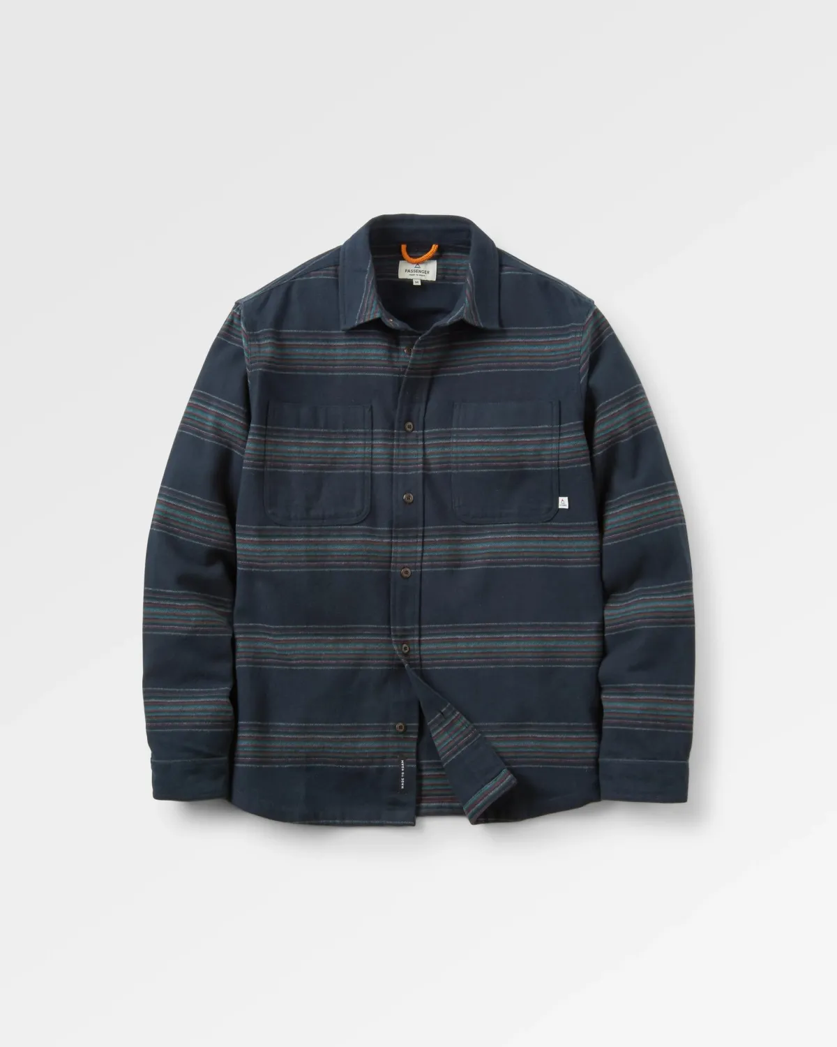 Shirts|Shirts|Passenger Backcountry Long Sleeve Stripe Shirt - Black Stripe BlackStripe