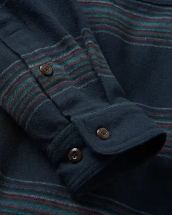 Shirts|Shirts|Passenger Backcountry Long Sleeve Stripe Shirt - Black Stripe BlackStripe