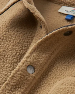 Shirts|Passenger Backcountry Recycled Sherpa Fleece Long Sleeve Shirt - Biscuit