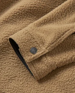 Shirts|Passenger Backcountry Recycled Sherpa Fleece Long Sleeve Shirt - Biscuit