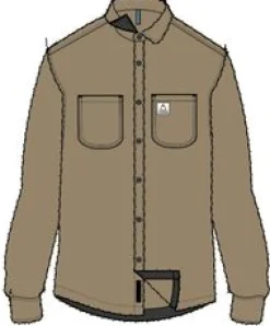 Shirts|Passenger Backcountry Recycled Sherpa Fleece Long Sleeve Shirt - Biscuit