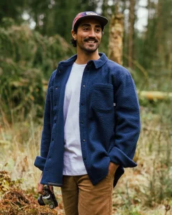 Shirts|Passenger Backcountry Recycled Sherpa Fleece Long Sleeve Shirt - Rich Navy RichNavy