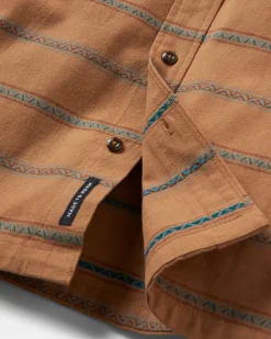 Shirts|Shirts|Passenger Backcountry Stripe Long Sleeve Shirt - Toffee Jacquard ToffeeJacquard