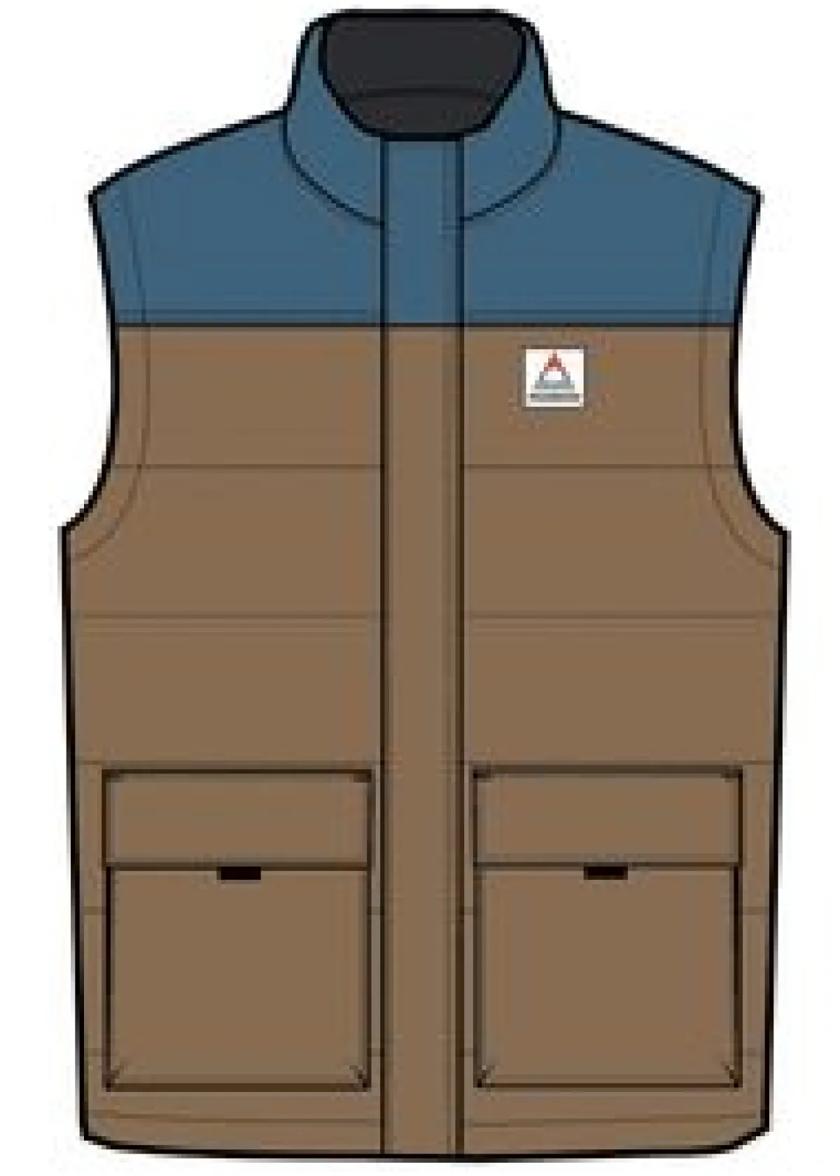 Jackets|Insulated|Passenger Baltic Recycled Insulated Vest - Toffee/Blue Steel Toffee/BlueSteel
