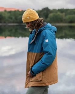 Jackets|Parkas & Coats|Passenger Baltic Recycled Insulated Parka - Toffee/Blue Steel Toffee/BlueSteel