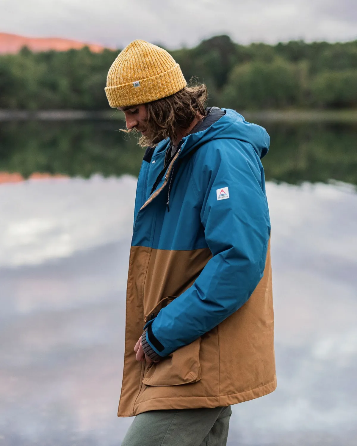 Jackets|Parkas & Coats|Passenger Baltic Recycled Insulated Parka - Toffee/Blue Steel Toffee/BlueSteel