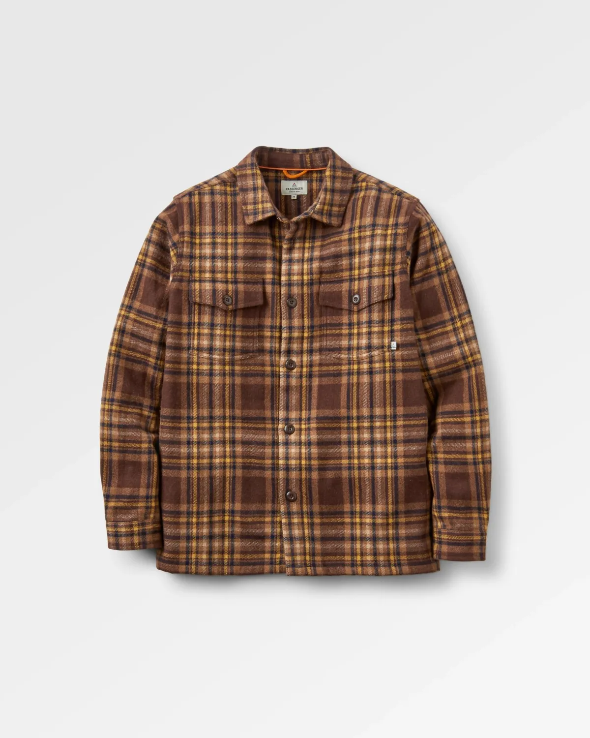 Jackets|Shirts|Passenger Barren Shirt Jacket - Brown/Mustard Check Brown/MustardCheck