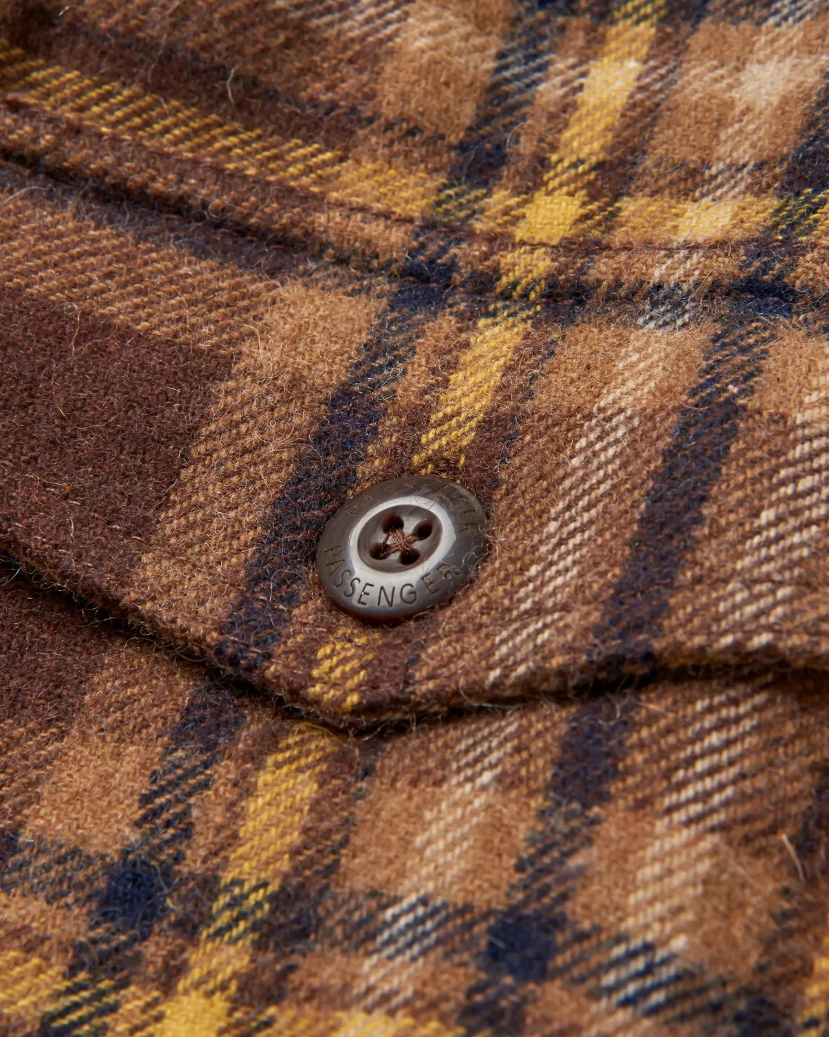 Jackets|Shirts|Passenger Barren Shirt Jacket - Brown/Mustard Check Brown/MustardCheck