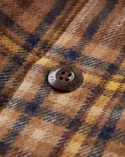 Jackets|Shirts|Passenger Barren Shirt Jacket - Brown/Mustard Check Brown/MustardCheck