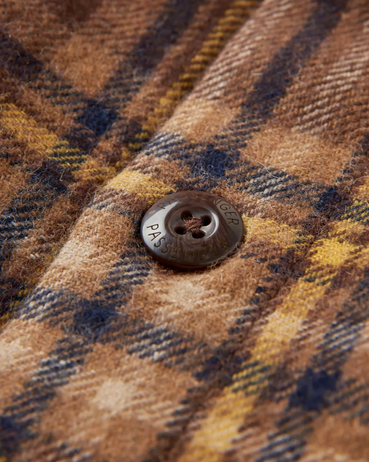 Jackets|Shirts|Passenger Barren Shirt Jacket - Brown/Mustard Check Brown/MustardCheck