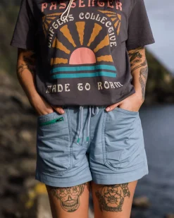 Shorts|Shorts|Passenger Basswood Organic Cotton Shorts - Faded Denim FadedDenim