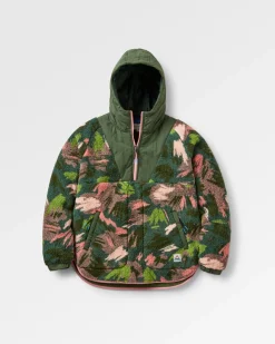 Fleece|Fleece|Passenger Beaumont Recycled Sherpa Hooded Fleece - Abstract Mountain Fir Tree AbstractMountainFirTree