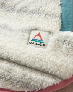 Fleece|Fleece|Passenger Beaumont Recycled Sherpa Hooded Fleece - Mountain Geo Vintage White MountainGeoVintageWhite