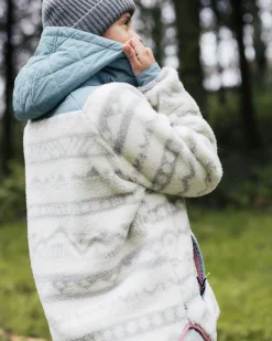 Fleece|Fleece|Passenger Beaumont Recycled Sherpa Hooded Fleece - Mountain Geo Vintage White MountainGeoVintageWhite