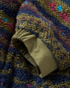 Fleece|Fleece|Passenger Beaumont Recycled Sherpa Hooded Fleece - Mountain Geo Multi MountainGeoMulti