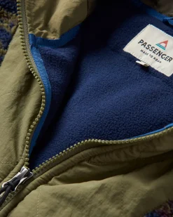 Fleece|Fleece|Passenger Beaumont Recycled Sherpa Hooded Fleece - Mountain Geo Multi MountainGeoMulti