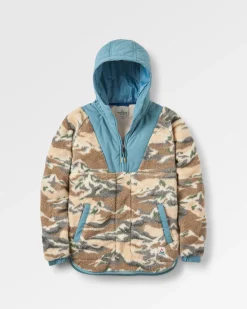 Fleece|Fleece|Passenger Beaumont Recycled Sherpa Hooded Fleece - Mount Scenic Oatmeal MountScenicOatmeal