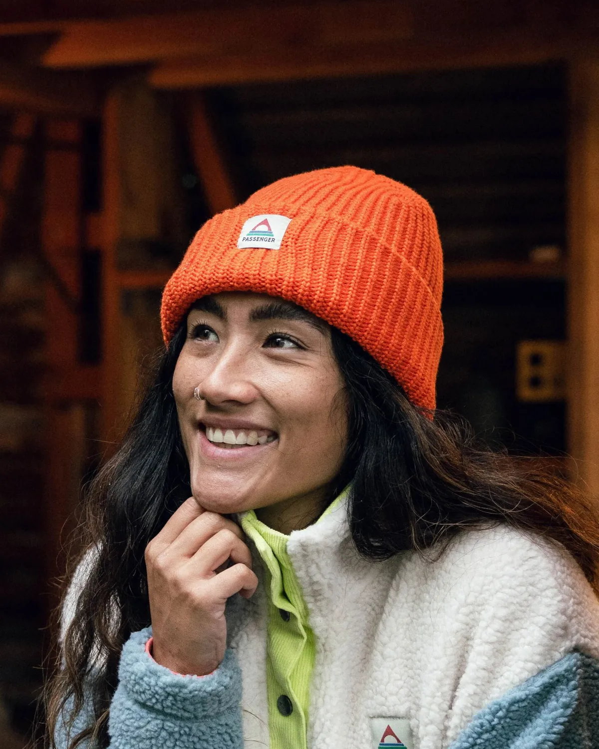 Beanies|Beanies|Passenger Beechwood Fleece Lined Recycled Beanie - Burnt Orange BurntOrange