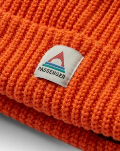Beanies|Beanies|Passenger Beechwood Fleece Lined Recycled Beanie - Burnt Orange BurntOrange