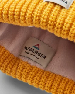 Beanies|Beanies|Passenger Beechwood Fleece Lined Recycled Beanie - Mustard Gold MustardGold