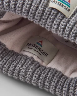 Beanies|Beanies|Passenger Beechwood Fleece Lined Recycled Beanie - Gray