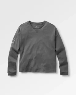 T-Shirts & Tank Tops|Tops & T-Shirts|Passenger Big Leaf Recycled Long Sleeve T-Shirt - Faded Black FadedBlack